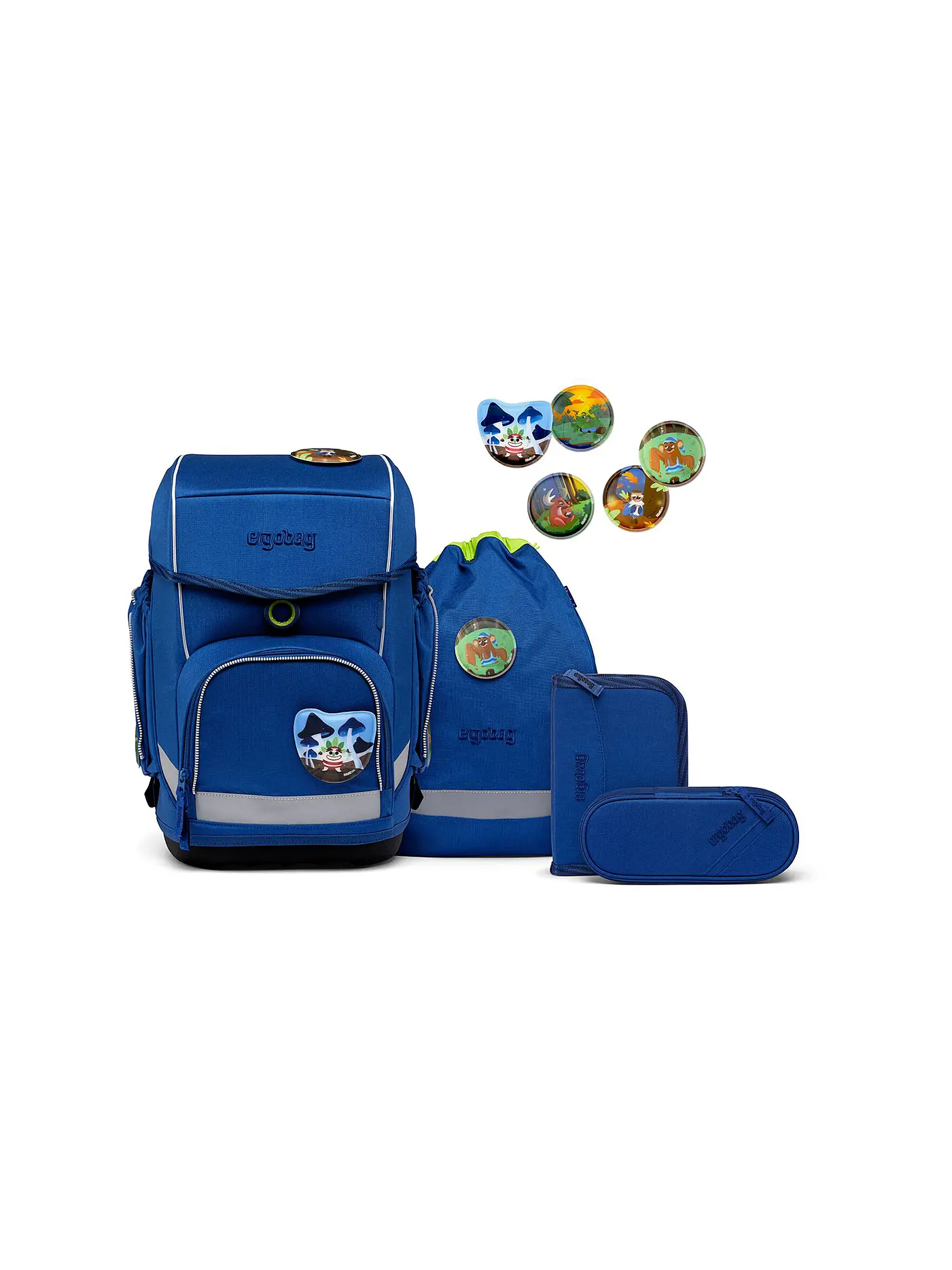 ERGOBAG | Schultaschen Set Cubo 5tlg WaldmonstBär | 
